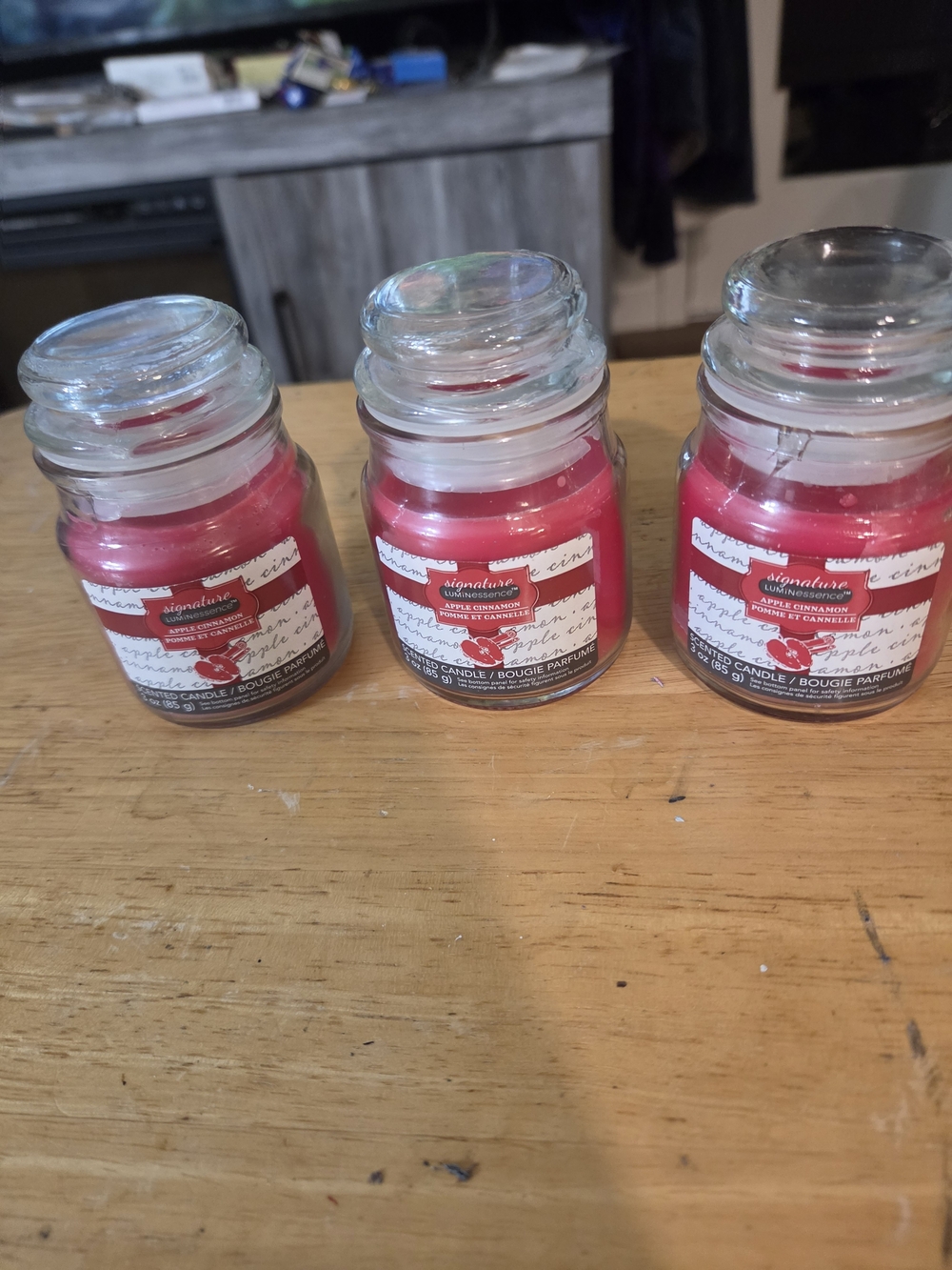 Hobby Lobby Red Jar Scented Candles - Set of 3